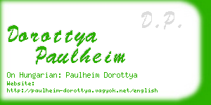 dorottya paulheim business card